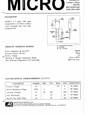 MGB81T Datasheet PDF Micro Electronics