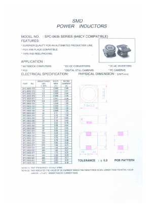 SPC-0605-121 Datasheet PDF Micro Electronics