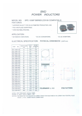 SPC-1005P-120 Datasheet PDF Micro Electronics