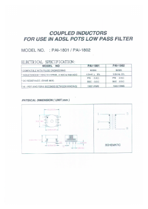 PAI-1301 Datasheet PDF Micro Electronics