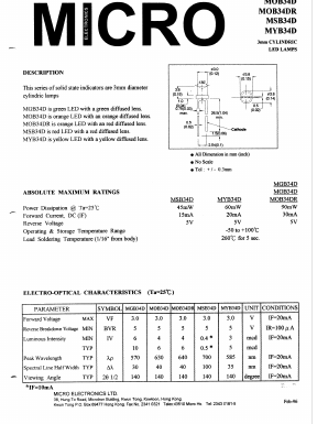 MGB34D Datasheet PDF Micro Electronics
