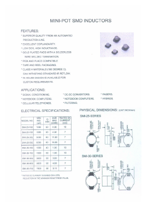 SMI-25 Datasheet PDF Micro Electronics
