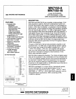MN7150-16 Datasheet PDF Micro Networks