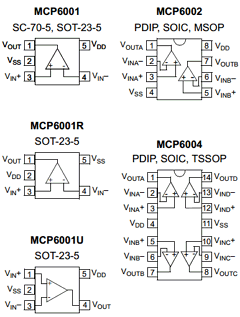 MCP6001-E Datasheet PDF Microchip Technology