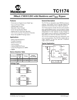 TC1174VOA Datasheet PDF Microchip Technology