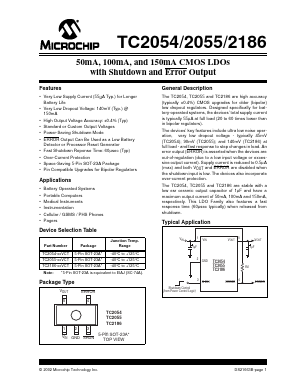 TC2054-3.3VCT Datasheet PDF Microchip Technology