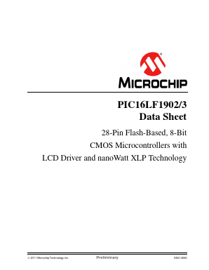 PIC16LF1902-IMV Datasheet PDF Microchip Technology