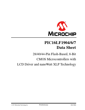 PIC16LF1906-I/P Datasheet PDF Microchip Technology
