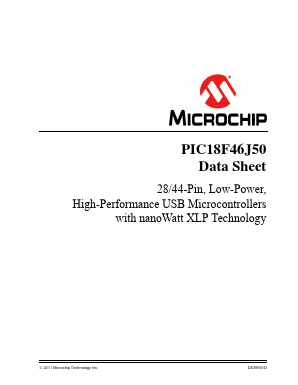 PIC18LF44J50-I/SS301 Datasheet PDF Microchip Technology