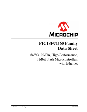 PIC18F67J60-IPT Datasheet PDF Microchip Technology