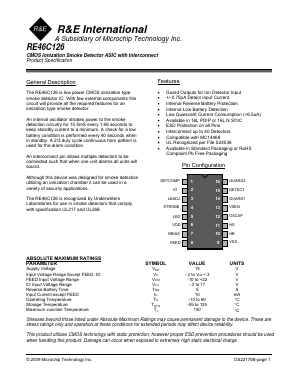 RE46C126E16F Datasheet PDF Microchip Technology
