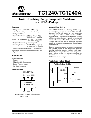 TC1240AICHTR Datasheet PDF Microchip Technology