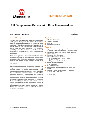EMC1404-4-AIZL-TR Datasheet PDF Microchip Technology