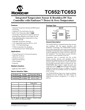 TC653 Datasheet PDF Microchip Technology