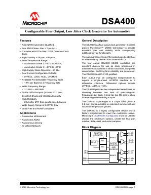 DSA400 Datasheet PDF Microchip Technology