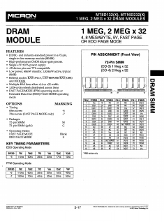 MT16D232G-7X Datasheet PDF Micron Technology