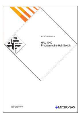 HAL1000UT-A Datasheet PDF Micronas