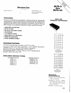 DLTS-12A_ Datasheet PDF Microsemi Corporation