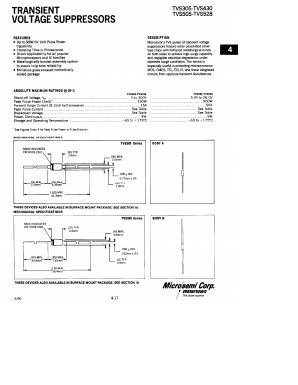 TVS360 Datasheet PDF Microsemi Corporation