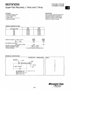 UTX115 Datasheet PDF Microsemi Corporation