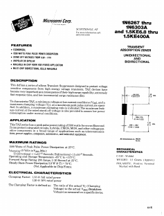15KE10 Datasheet PDF Microsemi Corporation