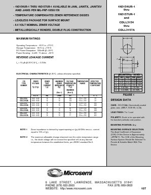 CDLL3156 Datasheet PDF Microsemi Corporation