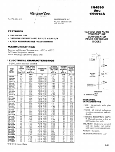1N4896 Datasheet PDF Microsemi Corporation