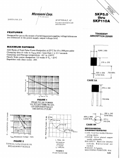 5KP24A Datasheet PDF Microsemi Corporation