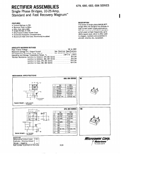 679-1 Datasheet PDF Microsemi Corporation