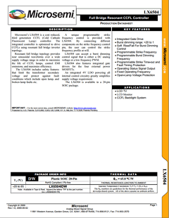 LX6504 Datasheet PDF Microsemi Corporation