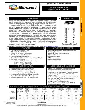MMAD1104E3 Datasheet PDF Microsemi Corporation