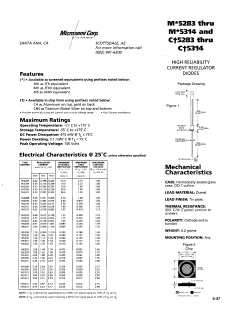 MS5295 Datasheet PDF Microsemi Corporation