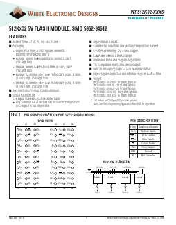 WF512K32F-90H1I5 Datasheet PDF Microsemi Corporation