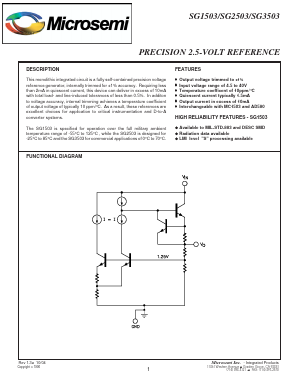 SG2503DM Datasheet PDF Microsemi Corporation