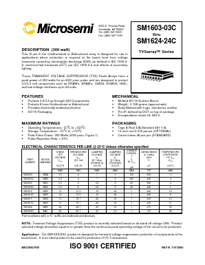 SM1624-24C Datasheet PDF Microsemi Corporation