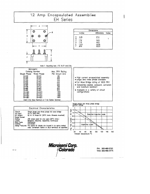 EHF12Y1 Datasheet PDF Microsemi Corporation