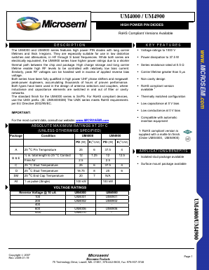 UM4010 Datasheet PDF Microsemi Corporation