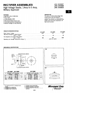 1N5597 Datasheet PDF Microsemi Corporation