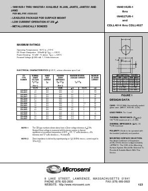 CDLL4622 Datasheet PDF Microsemi Corporation