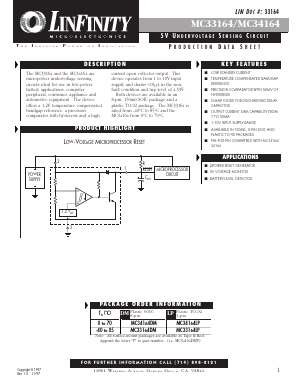 MC34164DM Datasheet PDF Microsemi Corporation