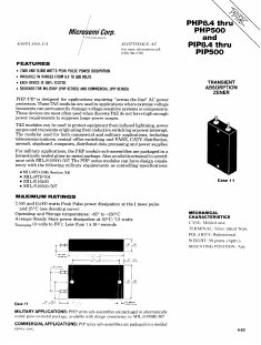 PHP8.4 Datasheet PDF Microsemi Corporation
