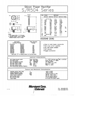 S50480 Datasheet PDF Microsemi Corporation