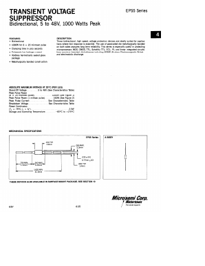 EPS12 Datasheet PDF Microsemi Corporation