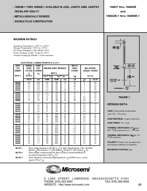 1N959B-1_ Datasheet PDF Microsemi Corporation