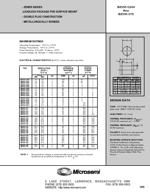 BZV55C39 Datasheet PDF Microsemi Corporation