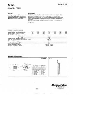 ID104 Datasheet PDF Microsemi Corporation