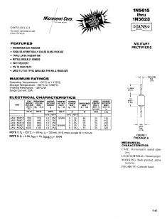 1N5615 Datasheet PDF Microsemi Corporation