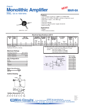 MAR-8A Datasheet PDF Minicircuits