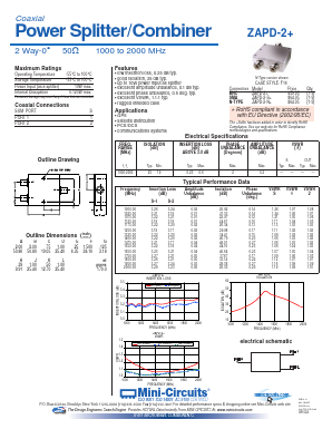 ZAPD-2-N Datasheet PDF Minicircuits