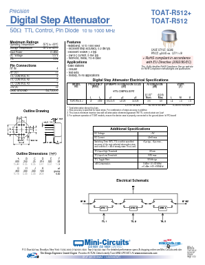 TOAT-R512+ Datasheet PDF Minicircuits